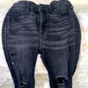 Hollister ripped skinny jeans